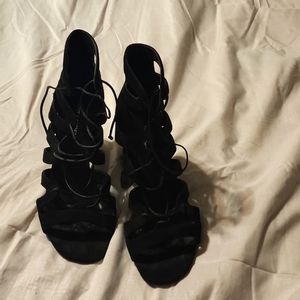 Ysl stappy black sandals